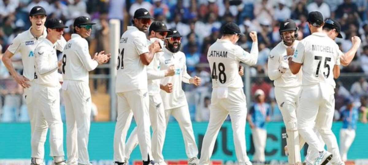 मुंबई टेस्ट में न्यूजीलैंड ने भारत को 25 रनों से हराया, टेस्ट सीरीज 3-0 से जीती
