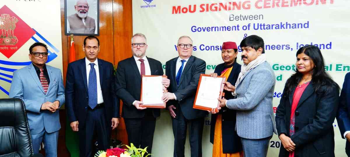 उत्तराखंड सरकार और आइसलैंड की कंपनी वर्किस कंसलटिंग इंजिनियर्स के मध्य हुआ MoU