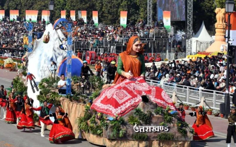 गणतंत्र दिवस परेड में उत्तराखंड की झांकी को मिला तीसरा स्थान…