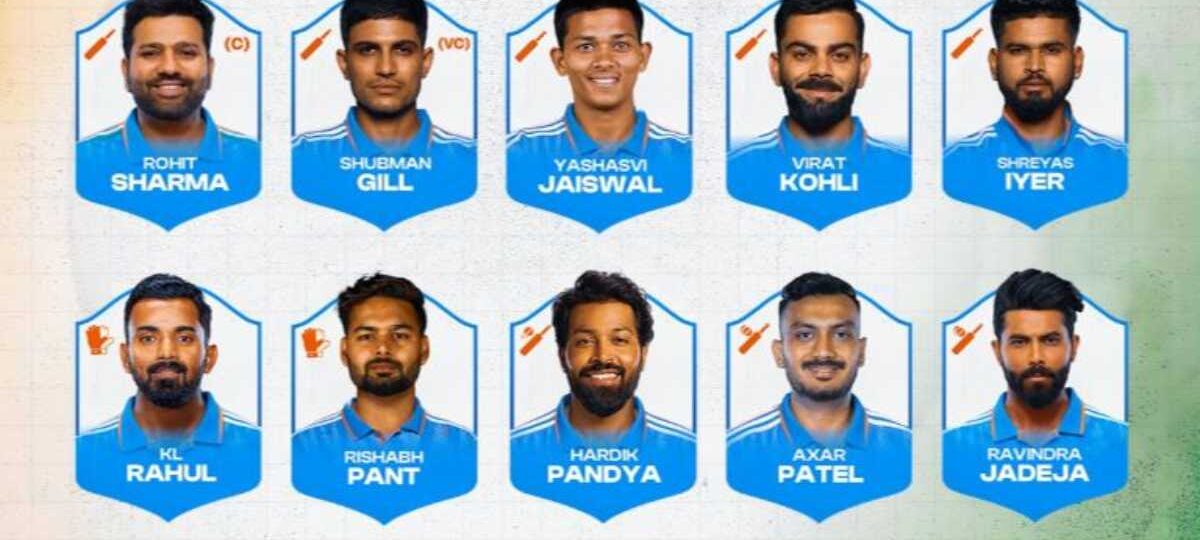 चैंपियंस ट्रॉफी के लिए भारतीय टीम का ऐलान, रोहित शर्मा कप्तान, देखिये लिस्ट…