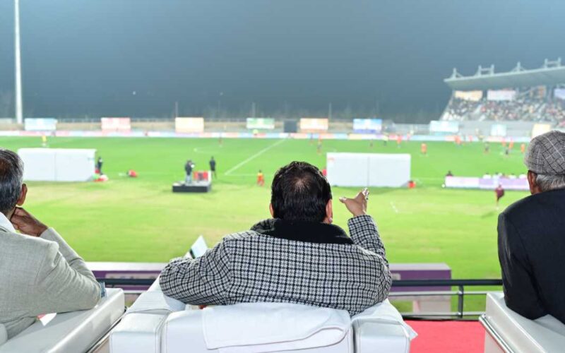 मुख्यमंत्री धामी ने गौलापार स्पोर्ट्स स्टेडियम में राष्ट्रीय खेलों की विभिन्न व्यवस्थाओं का निरीक्षण किया…