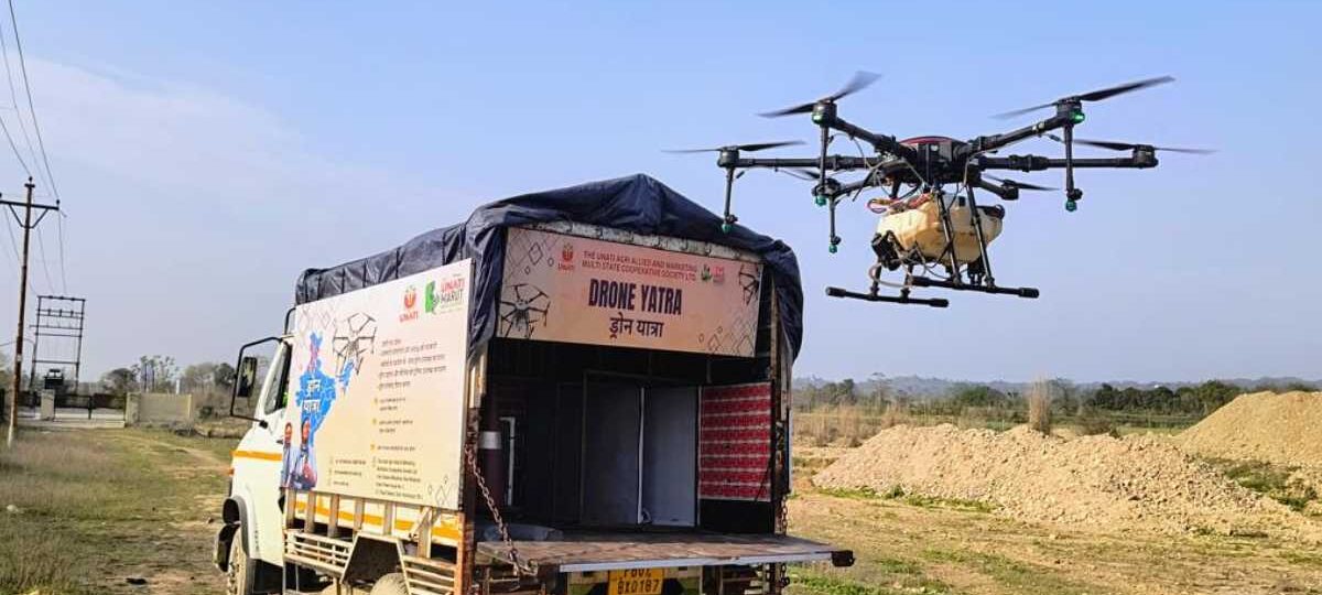 उनती एग्री और मारुत ड्रोन्स ने शुरु की ‘ड्रोन यात्रा’ …