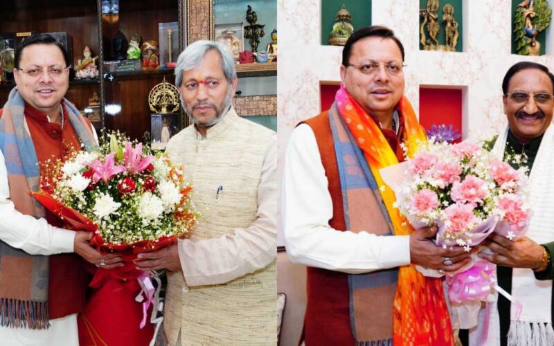 मुख्यमंत्री धामी ने बीजेपी के प्रमुख नेताओं को दी होली की शुभकामनाएं…