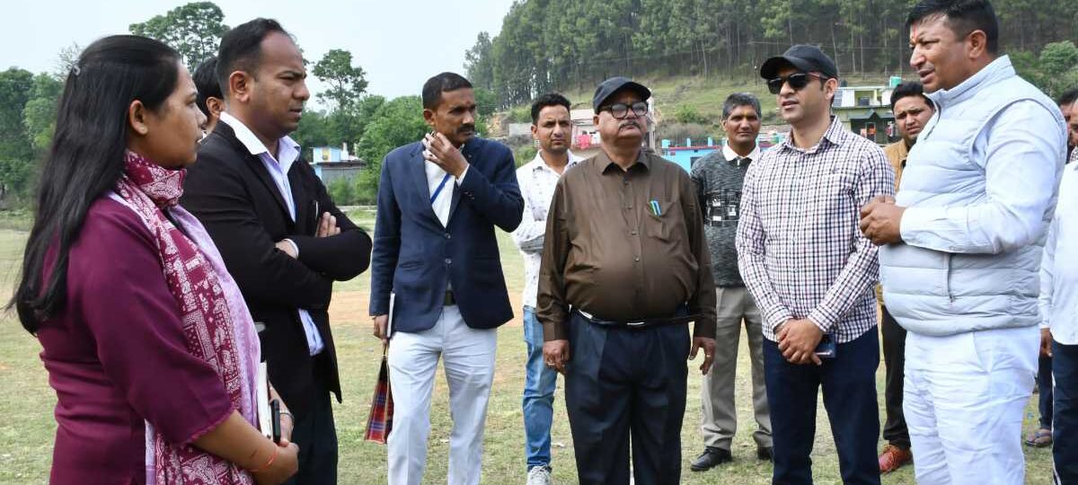 कत्यूर महोत्सव स्थल का दर्जा राज्य मंत्री व जिलाधिकारी ने किया संयुक्त निरीक्षण