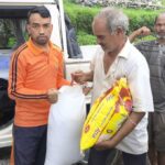 तहसील प्रशासन ऊखीमठ द्वारा प्रभावित क्षेत्र में राहत सामग्री का वितरण