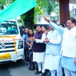 मुख्यमंत्री धामी ने उत्तराखण्ड परिवहन निगम द्वारा संचालित की जा रही 20 नई वातानुकूलित यूटीसी मिनी (टैम्पो ट्रेवलर) का फ्लैग ऑफ किया