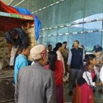 आपदा प्रभावित क्षेत्रों में राहत कार्य लगातार जारी, जिलाधिकारी ने लिया जायजा