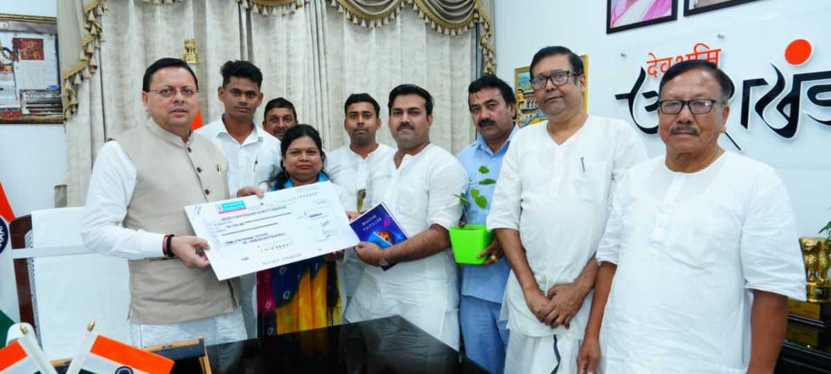 आपदा राहत हेतु सत्संग संस्था ने मुख्यमंत्री राहत कोष में प्रदान की ₹1 करोड़ की सहयोग राशि