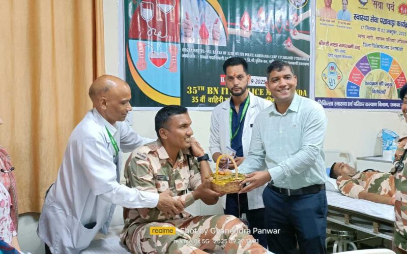 स्वास्थ्य विभाग द्वारा स्वास्थ्य सेवा पखवाड़ा के अंतर्गत आई टी बी पी महिडांडा  उत्तरकाशी में आयोजित हुआ स्वास्थ्य शिविर