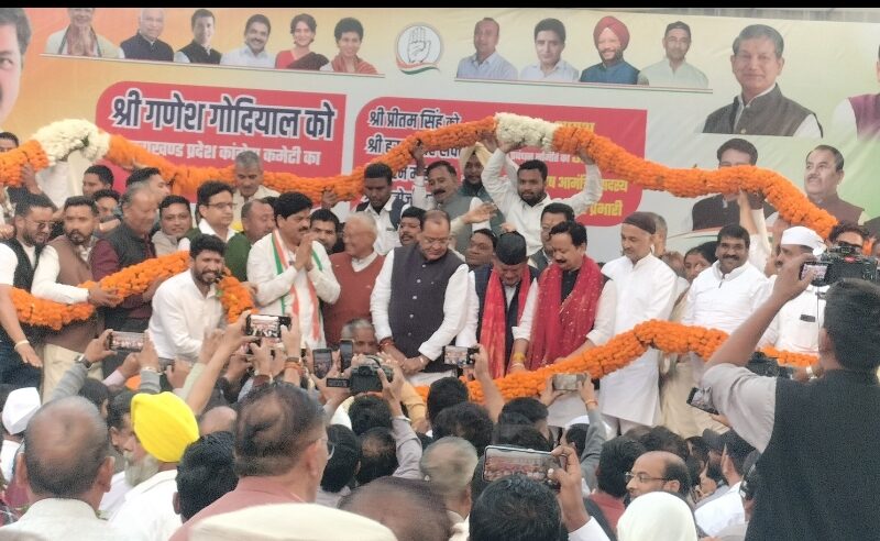 कांग्रेस भवन में गणेश गोदियाल ने संभाला प्रदेश अध्यक्ष का पदभार, कार्यकर्ताओं में दिखा जबरदस्त उत्साह