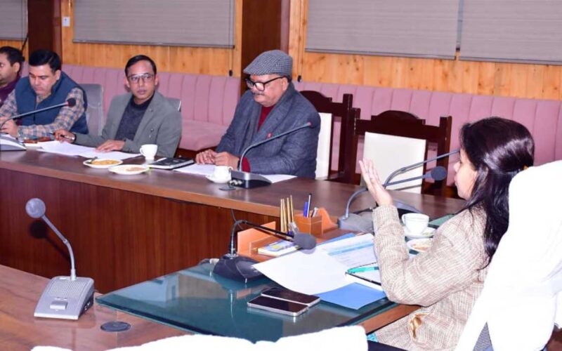 जिलाधिकारी ने चिकित्सा, स्वास्थ्य एवं परिवार कल्याण विभाग की समीक्षा बैठक ली