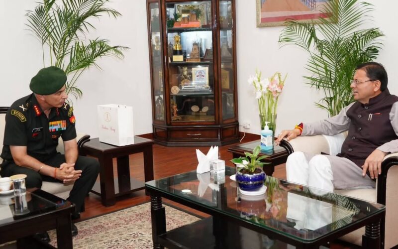 मुख्यमंत्री धामी से उप सेना प्रमुख लेफ्टिनेंट जनरल राजीव घई की शिष्टाचार भेंट…