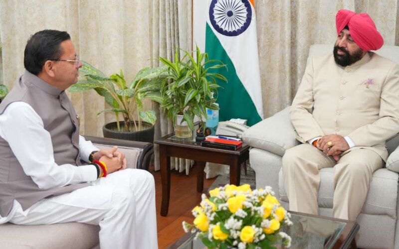 सीएम धामी ने राज्यपाल गुरमीत सिंह से की शिष्टाचार भेंट…