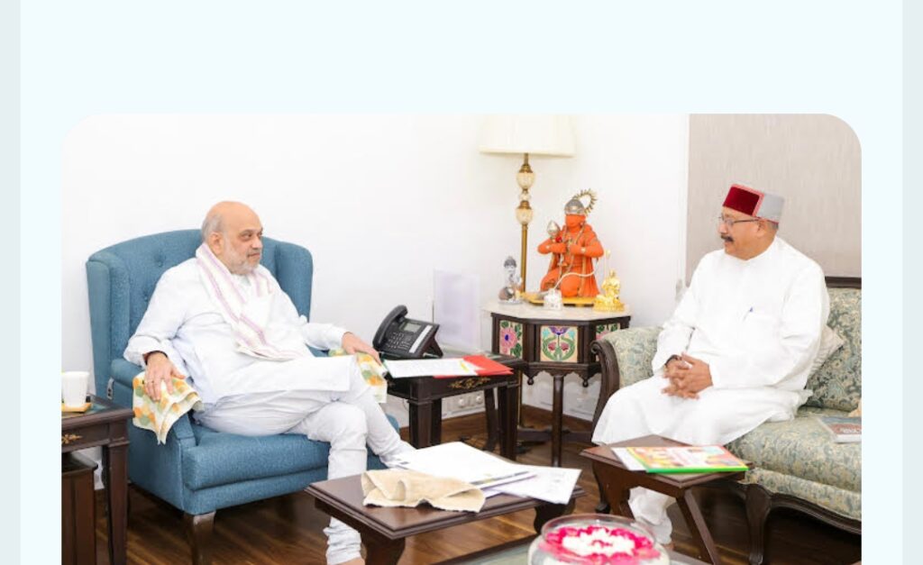 महाराज ने गृह मंत्री अमित शाह से की शिष्टाचार भेंट,ट्राइपॉड और आईसीपी बनबसा को जोड़ने वाली एप्रोच रोड को लेकर हुई विस्तृत चर्चा