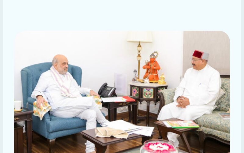 महाराज ने गृह मंत्री अमित शाह से की शिष्टाचार भेंट,ट्राइपॉड और आईसीपी बनबसा को जोड़ने वाली एप्रोच रोड को लेकर हुई विस्तृत चर्चा