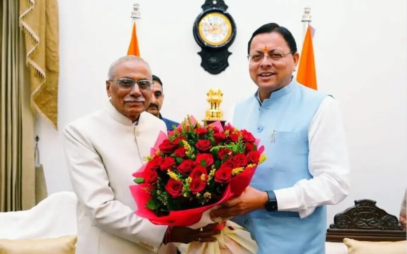 मुख्यमंत्री धामी ने उत्तराखण्ड के नवनियुक्त राज्यपाल डॉ. ढाल सिंह बिसेन को दी बधाई